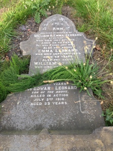 Headstone - Edward Leonard