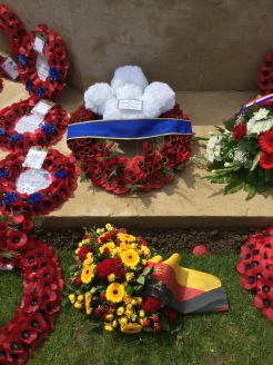 Wreaths laid at the Cermony - by Jane Roberts